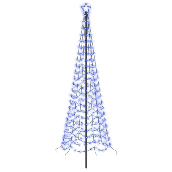 Spiraalinmuotoinen led-joulukuusi maapiikillä EKENAS 250 cm