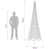 Spiraalinmuotoinen led-joulukuusi maapiikillä EKENAS 250 cm