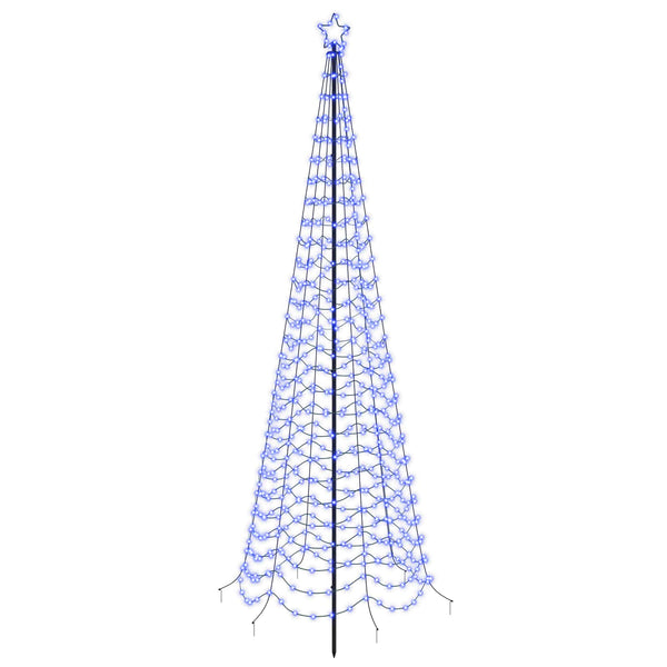 Spiraalinmuotoinen led-joulukuusi maapiikillä EKENAS 300 cm