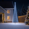Spiraalinmuotoinen led-joulukuusi maapiikillä EKENAS 400 cm