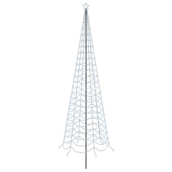 Spiraalinmuotoinen led-joulukuusi maapiikillä EKENAS 400 cm