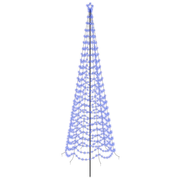 Spiraalinmuotoinen led-joulukuusi maapiikillä EKENAS 400 cm