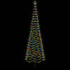 Spiraalinmuotoinen led-joulukuusi maapiikillä EKENAS 400 cm