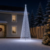 Spiraalinmuotoinen led-joulukuusi maapiikillä EKENAS 500 cm