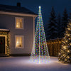 Spiraalinmuotoinen led-joulukuusi maapiikillä EKENAS 500 cm