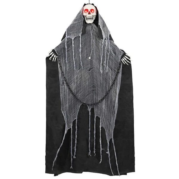 Riippuva Halloween-viikatemies SPOOKA Musta 112 x 164 cm