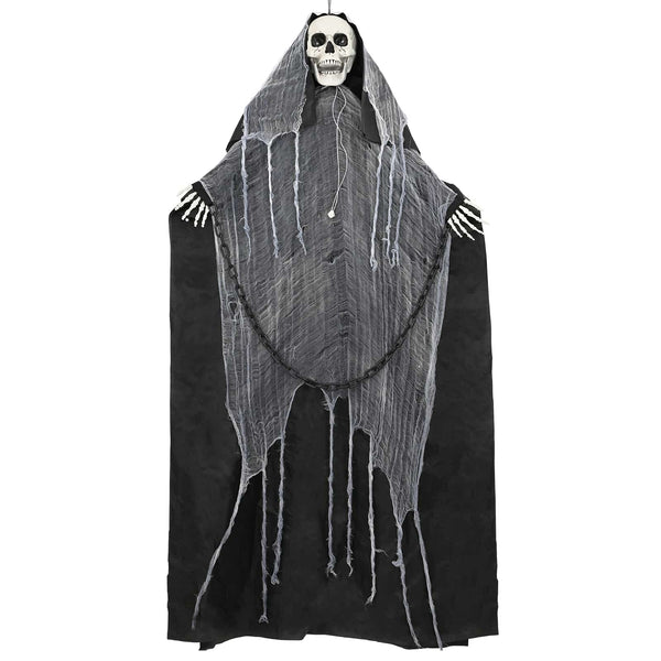 Riippuva Halloween-viikatemies SPOOKA Musta 112 x 164 cm