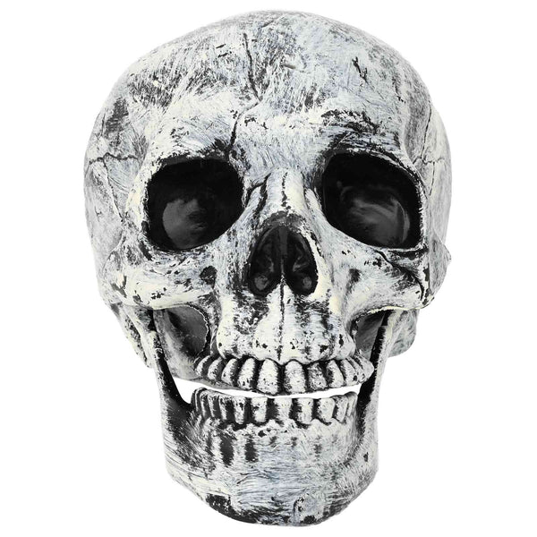 Halloween-pääkallo SPOOKA 2 kpl valkoinen 12 x 15 x 17.5 cm