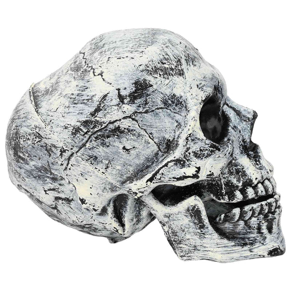 Halloween-pääkallo SPOOKA 2 kpl valkoinen 12 x 15 x 17.5 cm