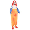 Pelottava Halloween-klovni SPOOKA Keltainen ja Sininen