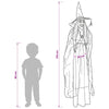Riippuva Halloween-noita SPOOKA Violetti 30 x 133 cm