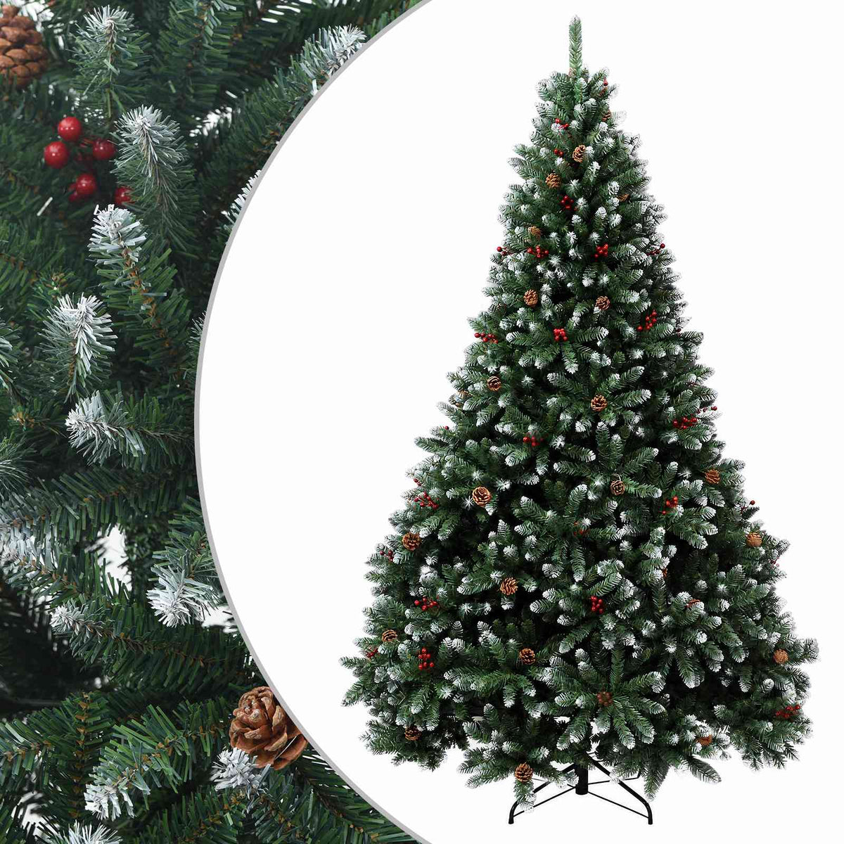Salkomallinen tekoinen joulukuusi 270 cm Polyvinyylikloridi