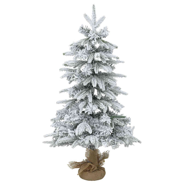 Mini joulukuusi 90 cm PVC ja PE Vihreä ja valkoinen