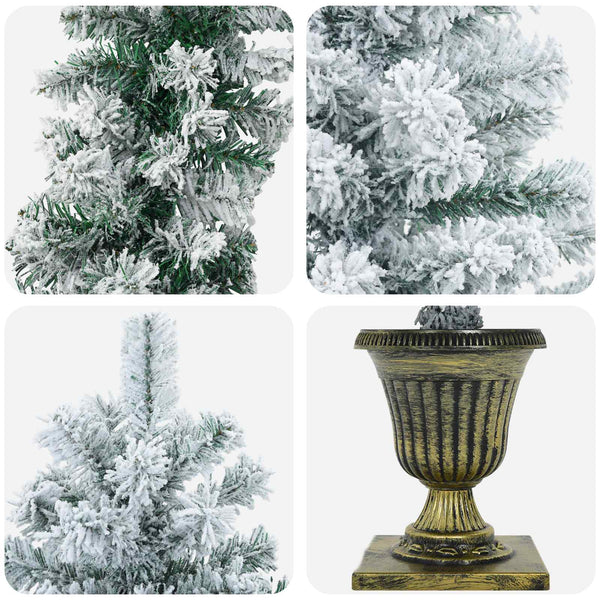 Mini joulukuusi 120 cm Polyvinyylikloridi valkoinen