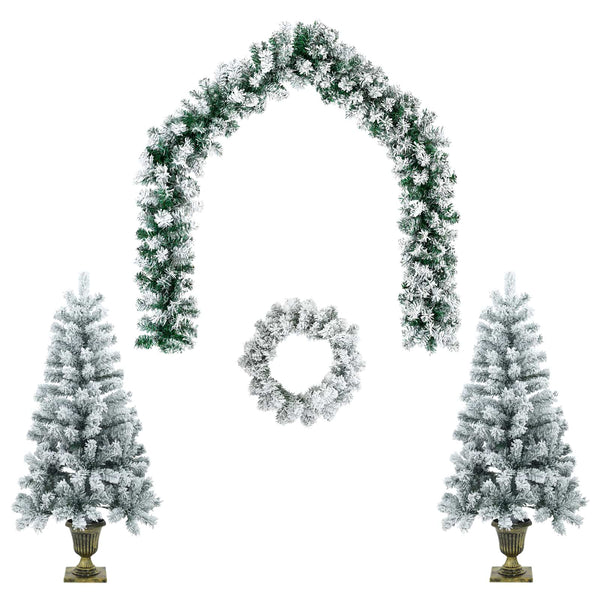 Mini joulukuusi 120 cm Polyvinyylikloridi valkoinen