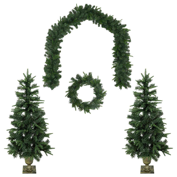 Mini joulukuusi 120 cm PVC ja PE Vihreä