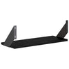 Seinähyllyt 2 kpl Musta 50 x 20 x 17 cm