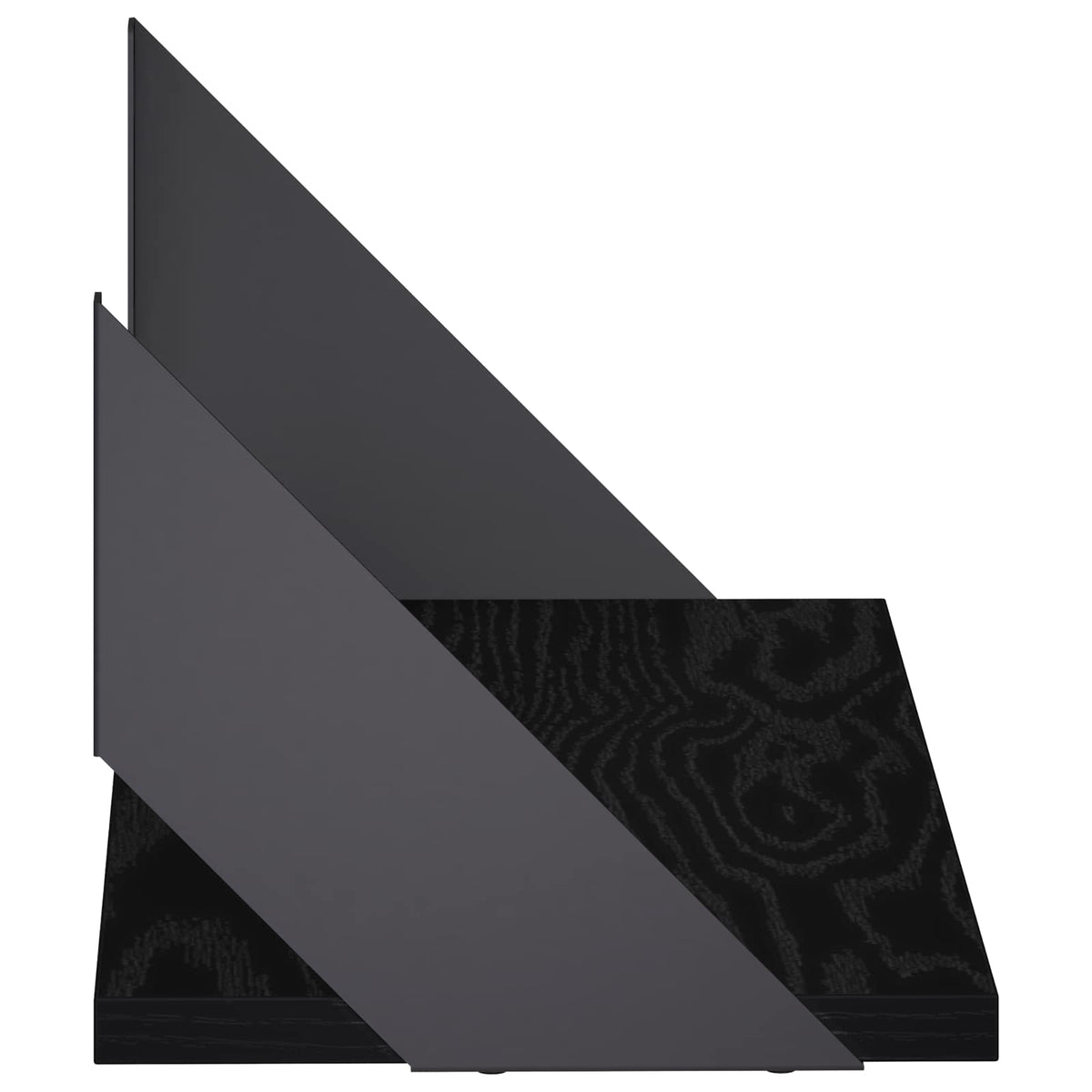 Seinähyllyt 2 kpl Musta 50 x 20 x 17 cm