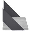 Seinähyllyt 4 kpl Betoninharmaa 50 x 20 x 17 cm