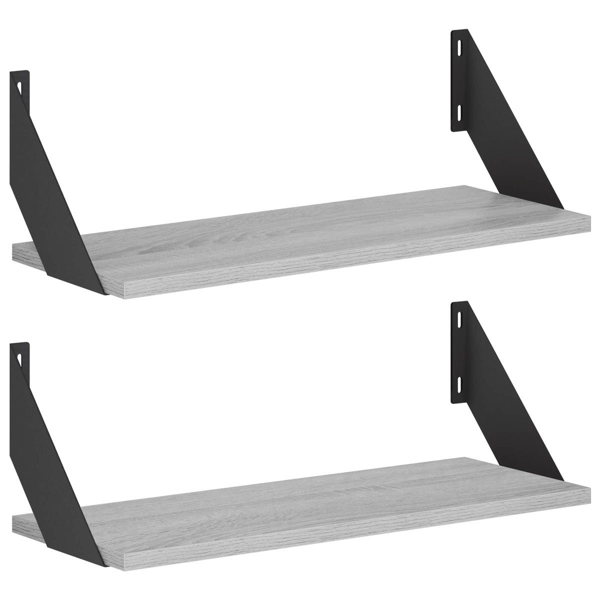 Seinähyllyt 2 kpl Harmaa Sonoma 50 x 20 x 17 cm