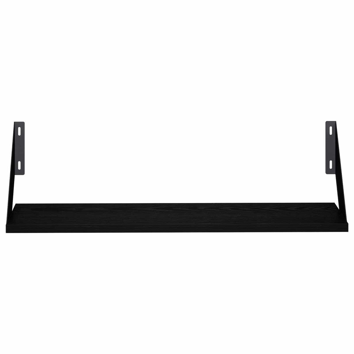 Seinähyllyt 4 kpl Musta tammi 60 x 20 x 17 cm