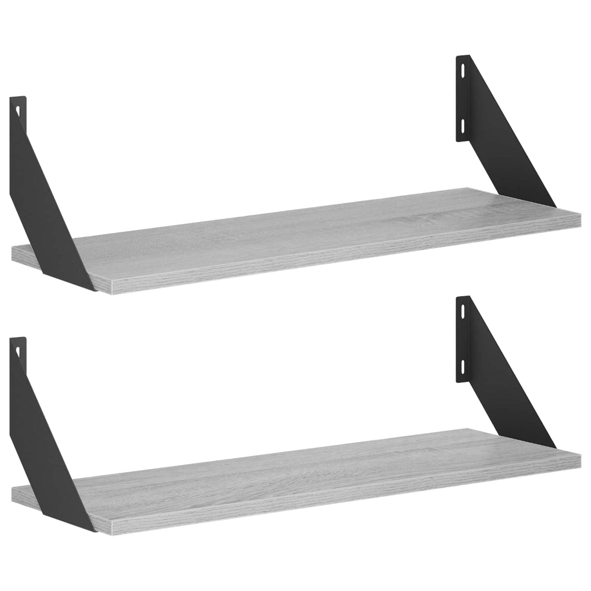 Seinähyllyt 2 kpl Harmaa Sonoma 60 x 20 x 17 cm