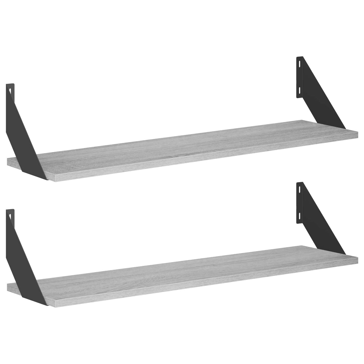 Seinähyllyt 2 kpl Harmaa Sonoma 80 x 20 x 17 cm