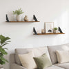 Seinähyllyt 2 kpl Vanha puu 80 x 20 x 17 cm