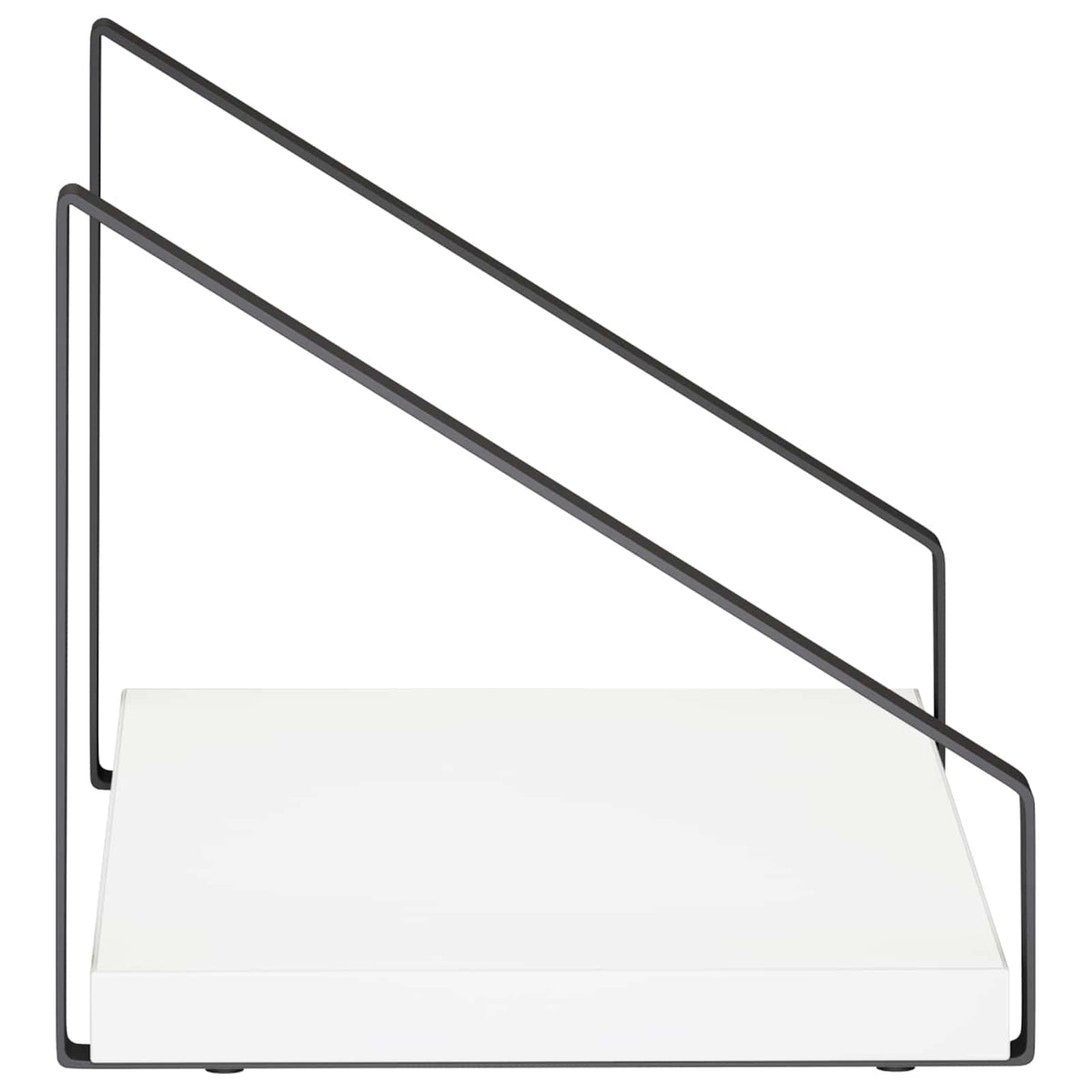 Seinähyllyt 2 kpl valkoinen 30 x 16 x 15,5 cm