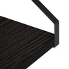Seinähyllyt 2 kpl Musta tammi 30 x 16 x 15,5 cm