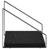 Seinähyllyt 2 kpl Musta tammi 30 x 16 x 15,5 cm
