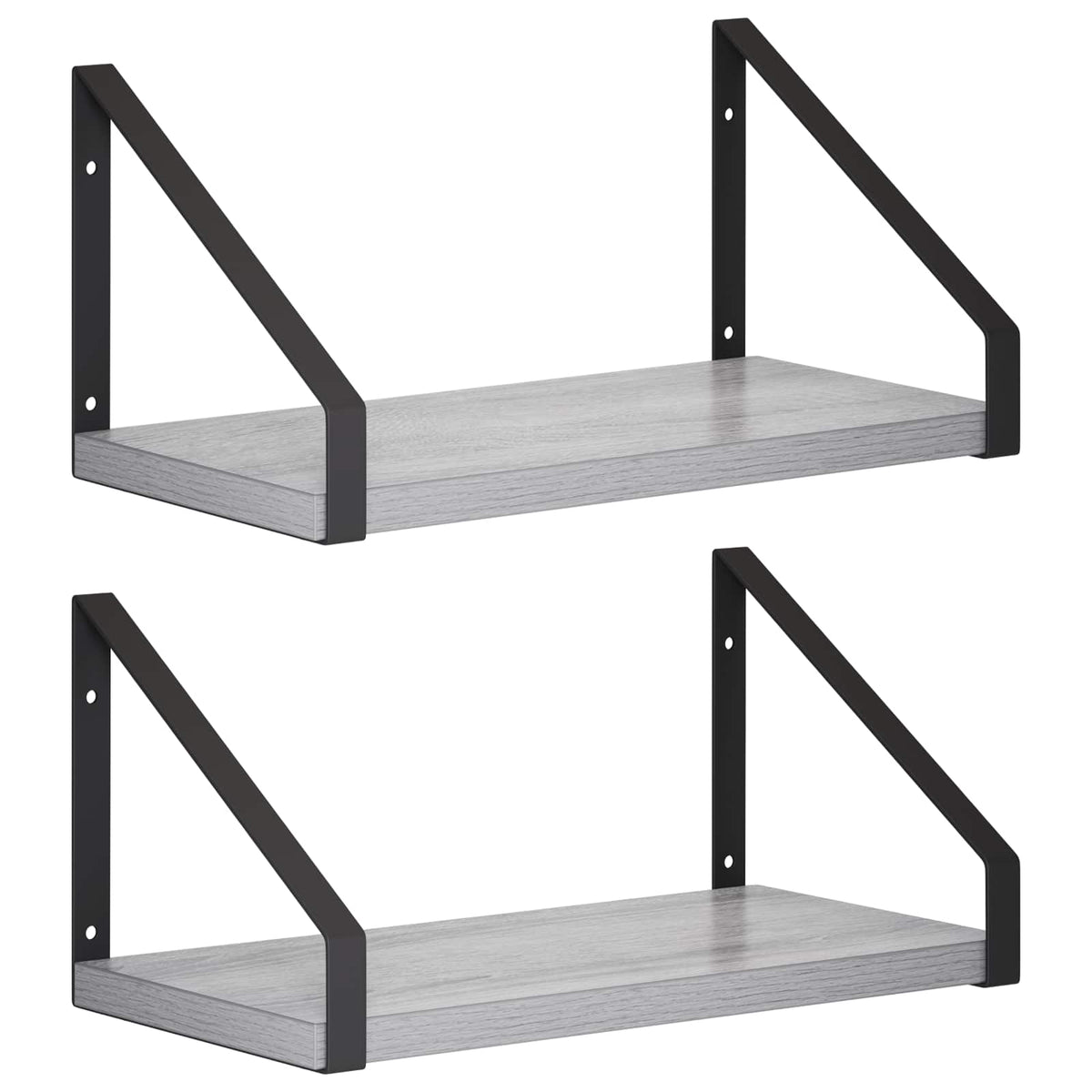 Seinähyllyt 2 kpl Harmaa Sonoma 30 x 16 x 15,5 cm