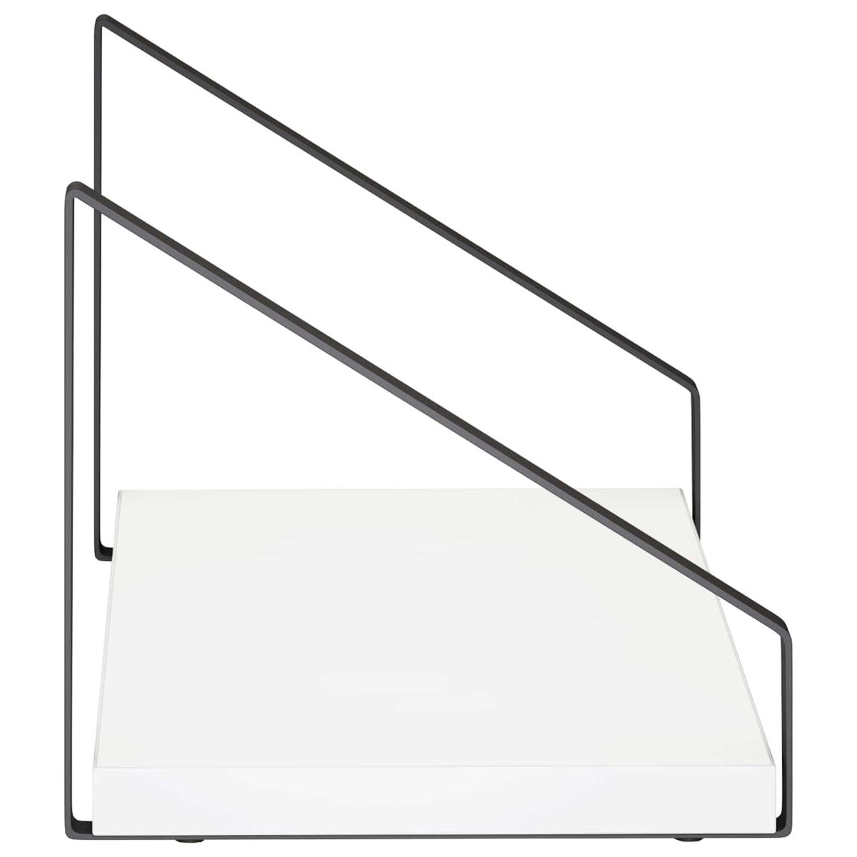 Seinähyllyt 2 kpl valkoinen 40 x 16 x 15,5 cm