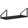Seinähyllyt 4 kpl Musta tammi 40 x 16 x 15,5 cm