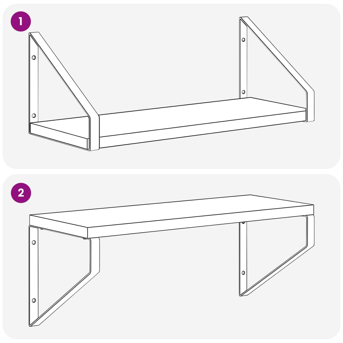 Seinähyllyt 4 kpl Musta tammi 40 x 16 x 15,5 cm