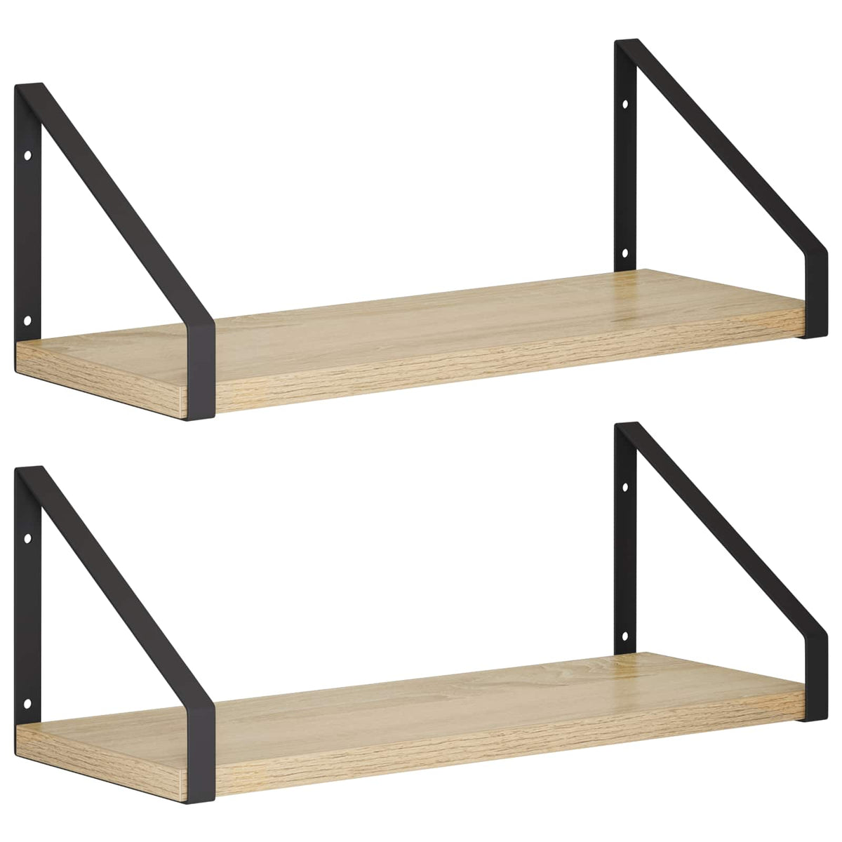 Seinähyllyt 2 kpl Sonoma-tammi 40 x 16 x 15,5 cm