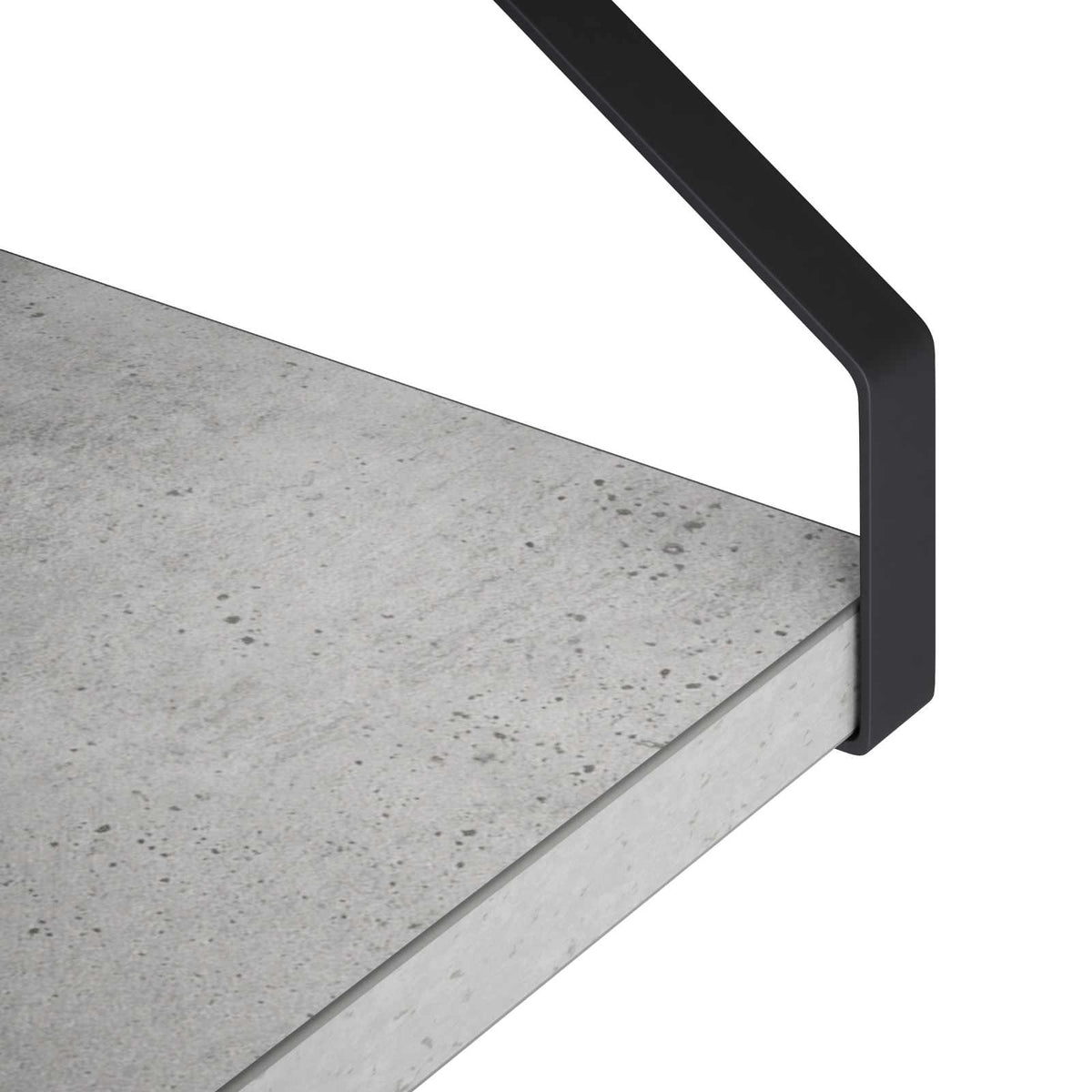 Seinähyllyt 2 kpl Betoninharmaa 40 x 16 x 15,5 cm
