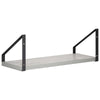 Seinähyllyt 4 kpl Betoninharmaa 40 x 16 x 15,5 cm
