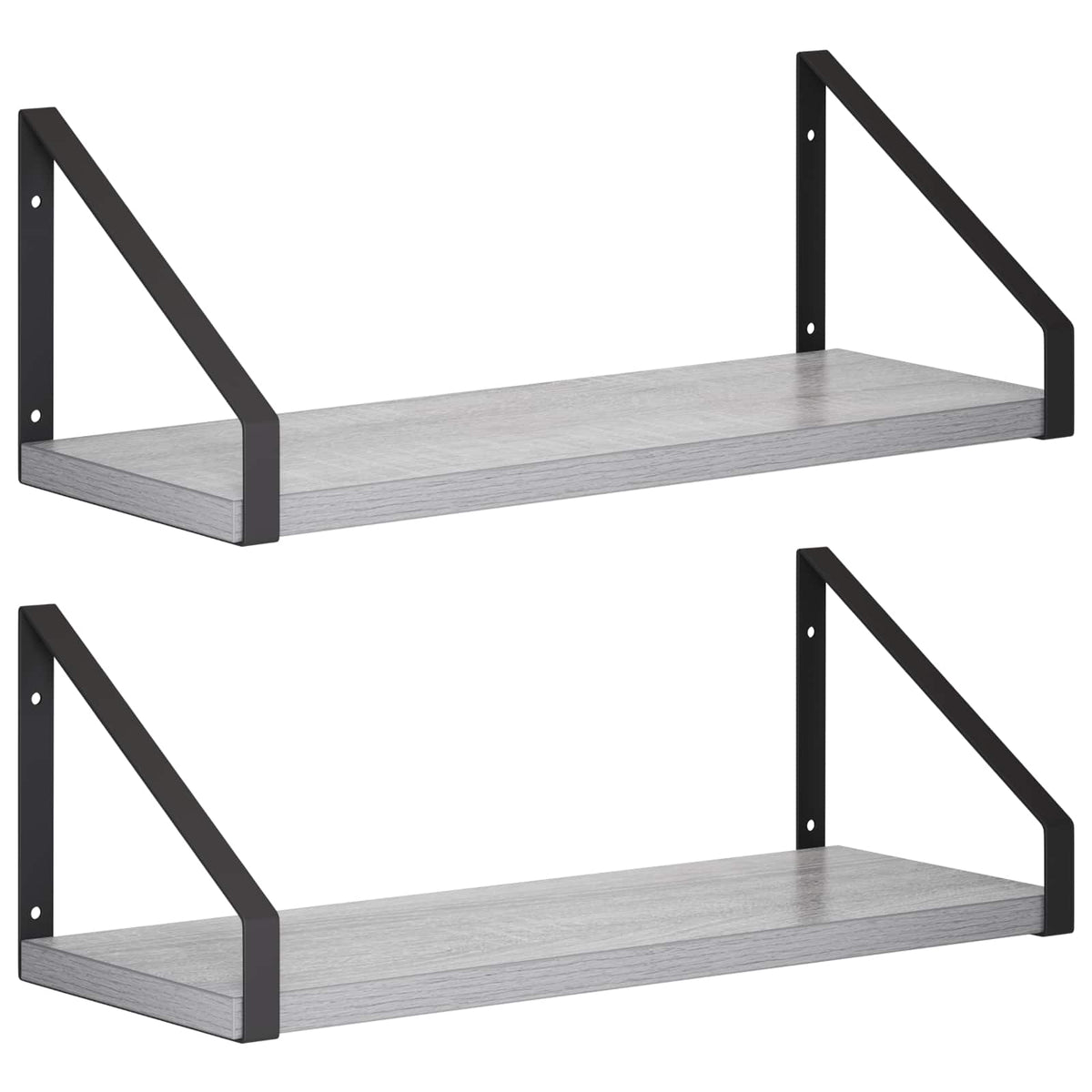 Seinähyllyt 2 kpl Harmaa Sonoma 40 x 16 x 15,5 cm