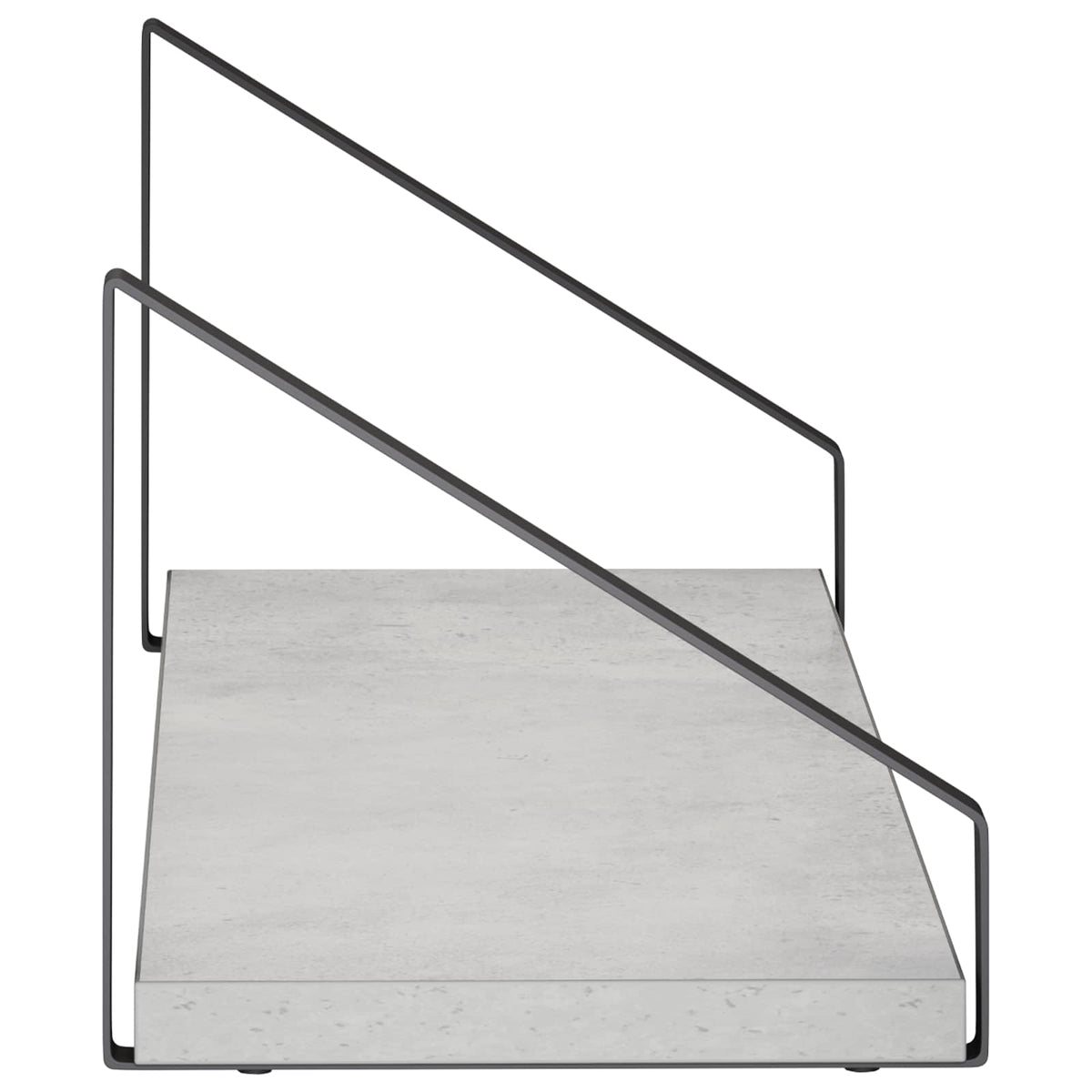 Seinähyllyt 2 kpl Betoninharmaa 50 x 16 x 15,5 cm