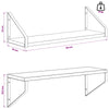 Seinähyllyt 4 kpl Savutammi 50 x 16 x 15,5 cm