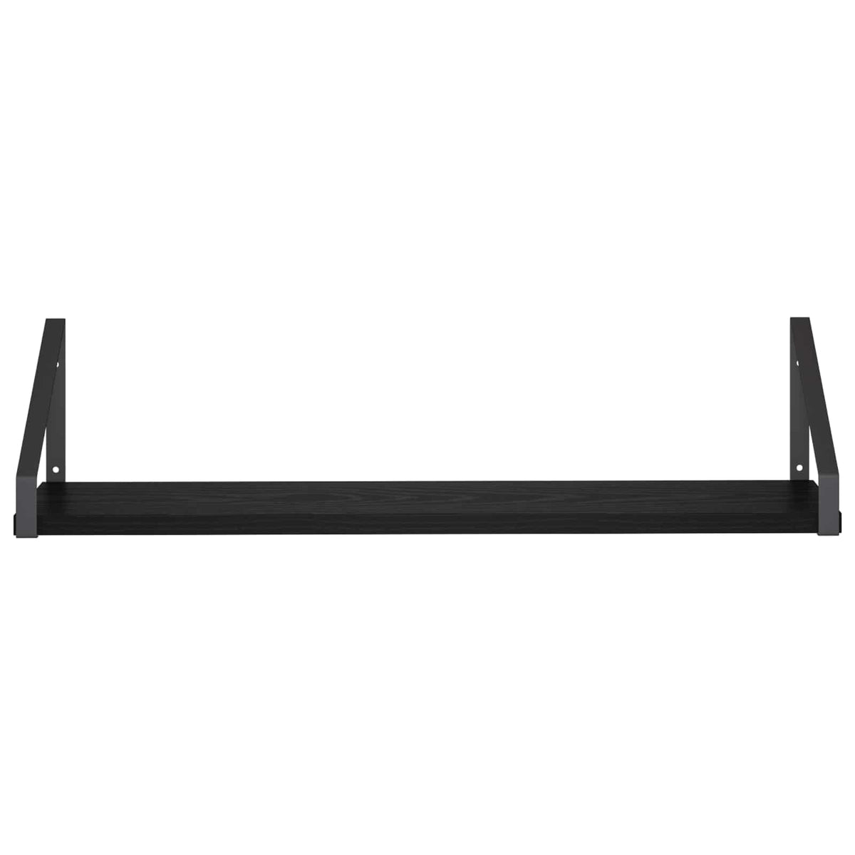 Seinähyllyt 2 kpl Musta tammi 60 x 16 x 15,5 cm