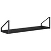Seinähyllyt 4 kpl Musta tammi 60 x 16 x 15,5 cm