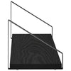 Seinähyllyt 4 kpl Musta tammi 60 x 16 x 15,5 cm