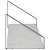 Seinähyllyt 4 kpl Betoninharmaa 60 x 16 x 15,5 cm