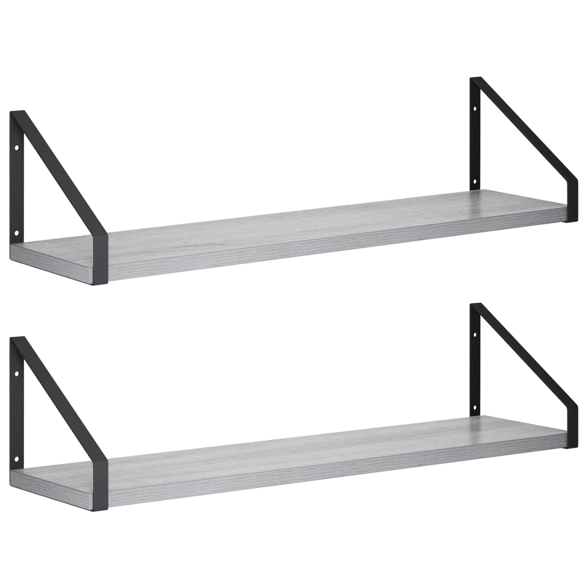 Seinähyllyt 2 kpl Harmaa Sonoma 60 x 16 x 15,5 cm