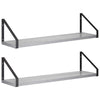 Seinähyllyt 2 kpl Harmaa Sonoma 60 x 16 x 15,5 cm