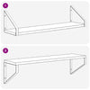 Seinähyllyt 4 kpl Harmaa Sonoma 60 x 16 x 15,5 cm