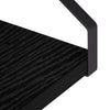 Seinähyllyt 3 kpl Musta tammi 40 x 16 x 15,5 cm