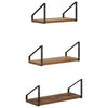 Seinähyllyt 3 kpl Vanha puu 40 x 16 x 15,5 cm